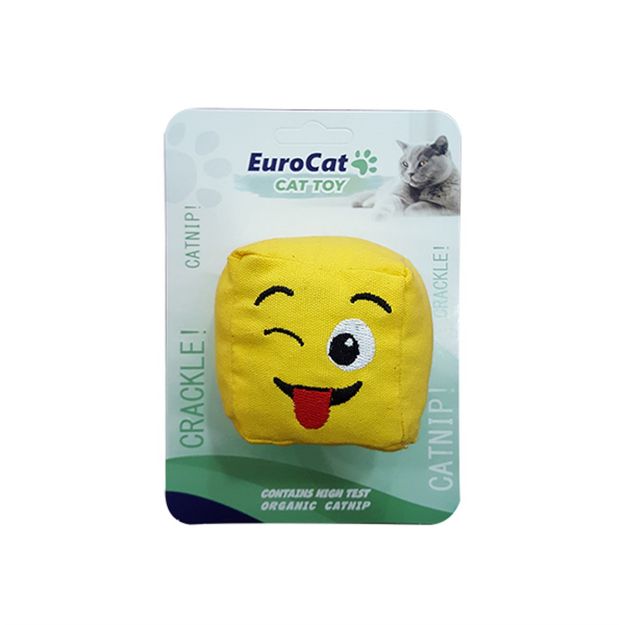 Picture of Eurocat Catnipli Kedi Oyuncağı Dil Çıkaran Smiley Küp
