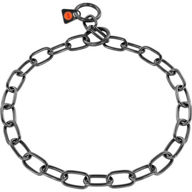 Picture of Sprenger Kürk Koruyucu Paslanmaz Çelik Siyah 3mm/44cm Köpek Tasma, Orta Boy