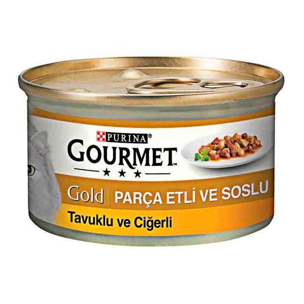 Picture of Gourmet Gold Tavuklu Ciğerli Kedi Konservesi 85GR