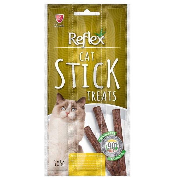 Picture of Reflex Hindili Kuzulu Kedi Ödül Çubuğu 5 Gr 3 Adet