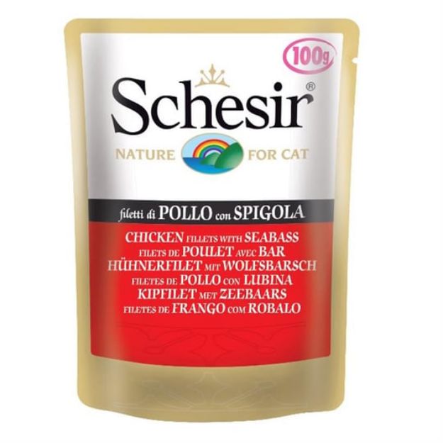 Picture of Schesır Cat 100 Gr. Pouch Tavuk Ve Levrekli 