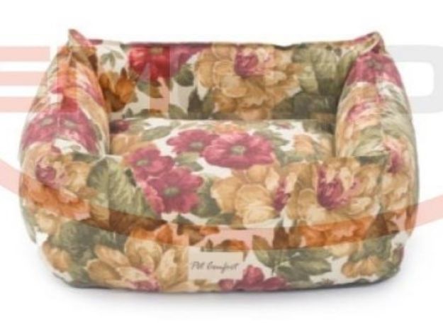 Picture of Pet Comfort Alpha Gül Desenli Kedi ve Köpek Yatağı S 60x50cm