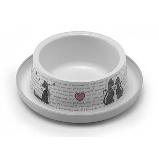 Picture of Moderna Trendy Love Kedi Mama ve Su Kabı 350 Ml