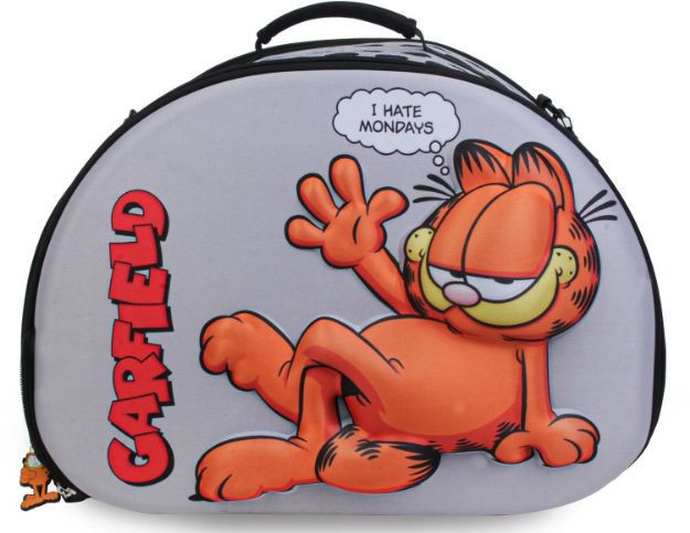 Picture of Garfield Kedi Köpek Taşıma Çantası 3D Kabartmalı Gri