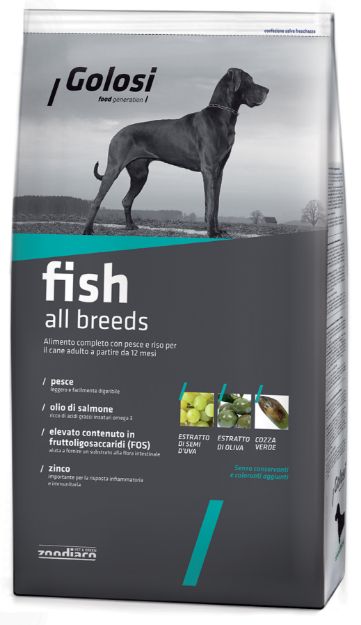 Picture of Golosi Fish & Rice Balıklı Köpek Maması 12 Kg