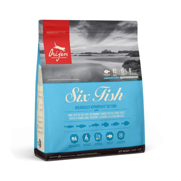 Picture of Orijen Six Fish Cat - 6 Balıklı Tahılsız Kedi Maması 1,8kg