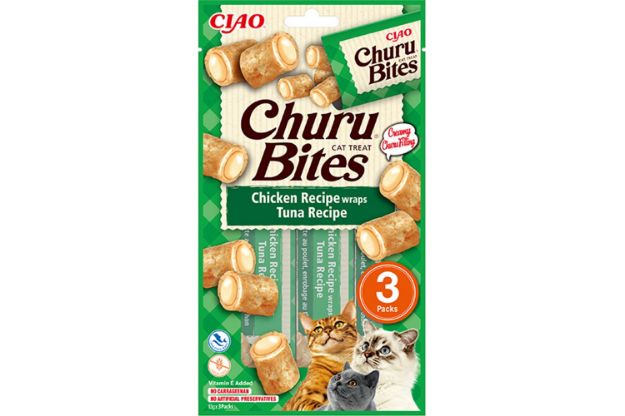 Picture of Ciao Churu Bites Tavuk Sargılı ve Ton Balıklı Kedi Ödül Maması 3 x 10 Gr