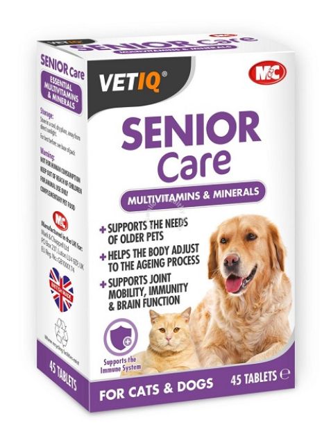 Picture of VetIQ Senior Care İleri Yaş Köpekler İçin Vitamin Mineral Takviye 45 tablet