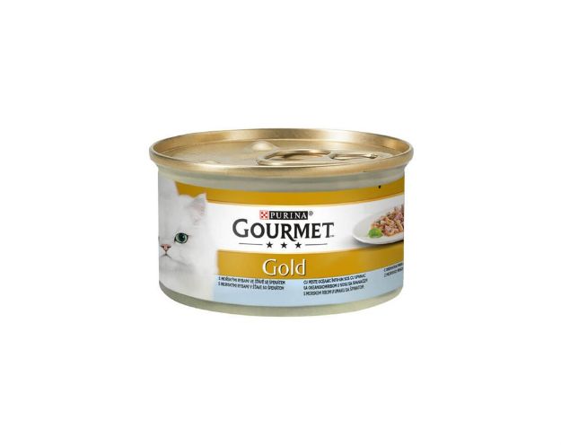 Picture of Gourmet Gold Okyanus Balığı ve Sebzeli Kedi Konservesi 85Gr.