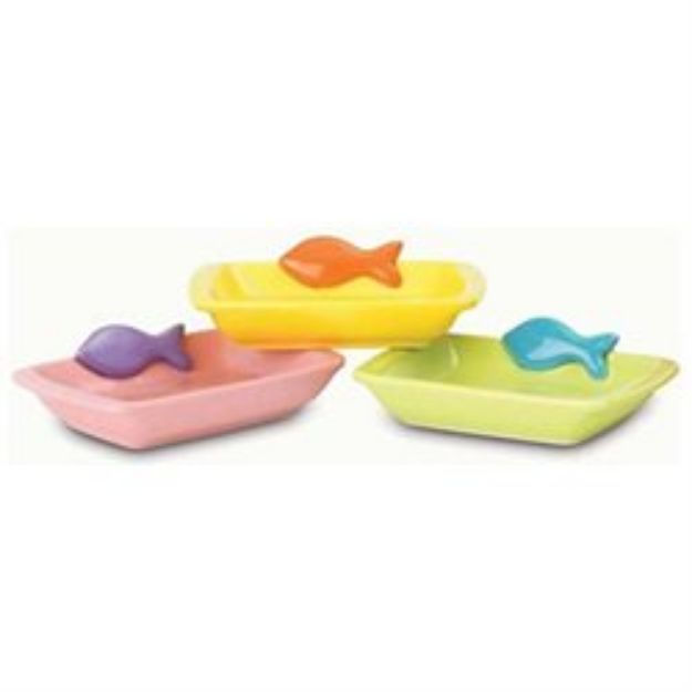 Picture of Petrageous Tiny Balık Şekilli Seramik Mama ve Su Kabı PL-70655 ABC
