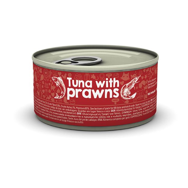 Picture of Naturea Tahılsız Ton Balığı ve karides Kedi Konserve 80 gr