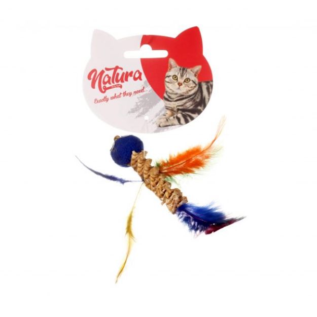 Picture of Natura Dental Tüylü Kuş Kedi Oyuncak 15 cm