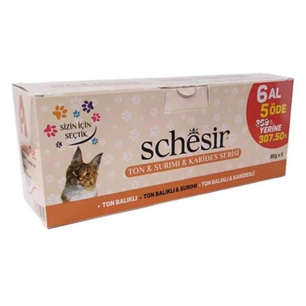 Picture of Schesir Ton Surimi Ve Krides Serisi Konserve Kedi Maması