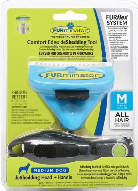 Picture of Furminator Furflex Kırık ve Dökülecek Tüyleri Toplayan Köpek Tarağı Medium