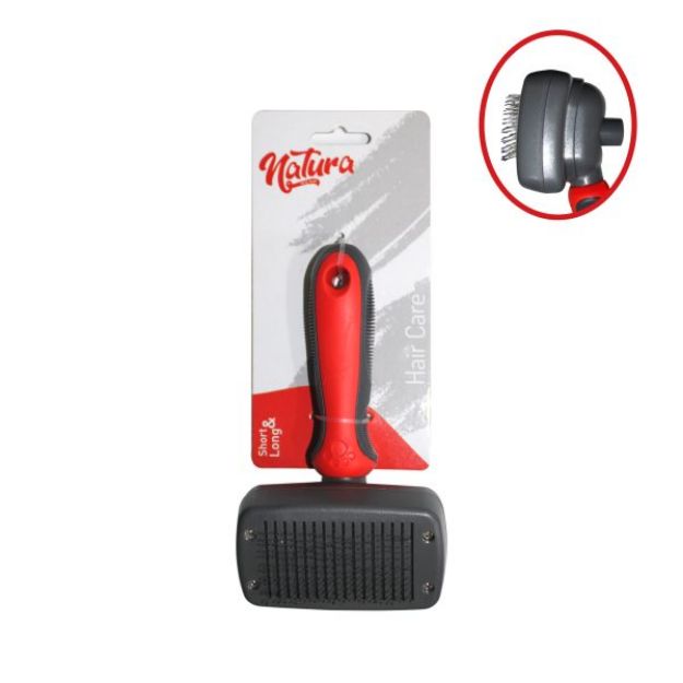 Picture of Natura Self Clean Kedi Köpek İn Uç Fırça MK406 Medium