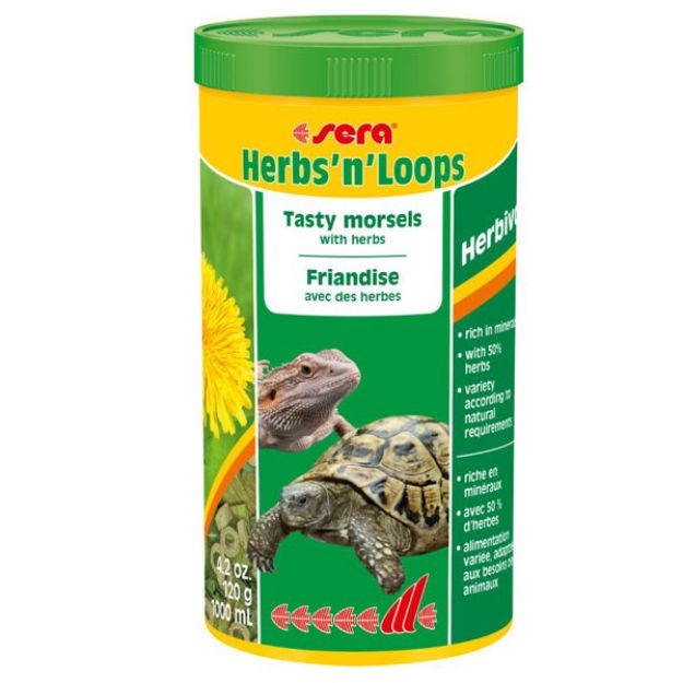 Picture of Sera Herbs N Loops Kurutulmuş Köklü Sürüngen Yemi 1000 ML