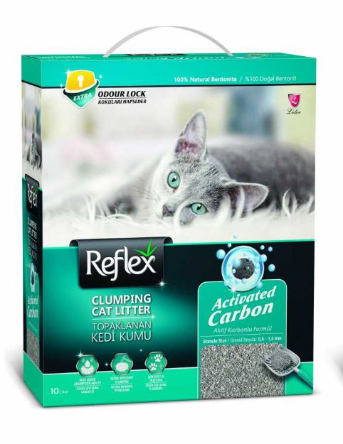 Picture of Reflex Aktif Karbonlu Topaklanan Kedi Kumu 10 Lt