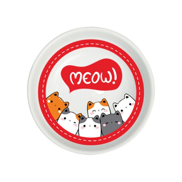 Picture of Natura Seramik Mama Kabı Meow 250 ml 14,5 cm