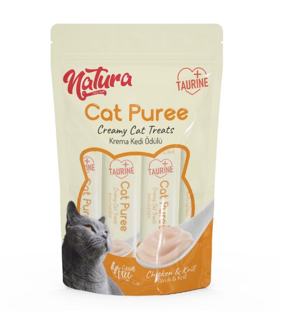 Picture of Natura Kedi Püre Kremli Tavuk ve Karides Ödül 5 Adet