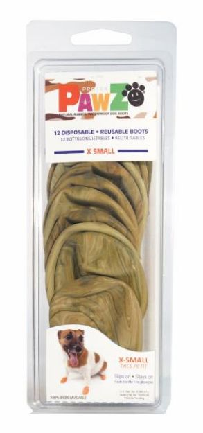 Picture of Pawz Köpek Galoşu XSmall Kahverengi 12 li paket