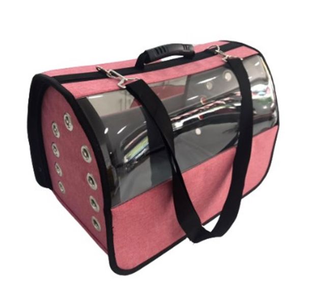Picture of PetPretty Flaybag Şeffaf Çanta Büyük Boy Gül kurusu 30x30x49 CM