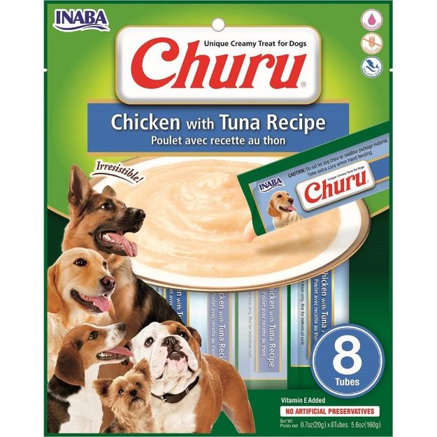 Picture of Ciao Churu Ton Balıklı ve Tavuklu Tamamlayıcı Köpek Ödül Maması 8 x 20 Gr