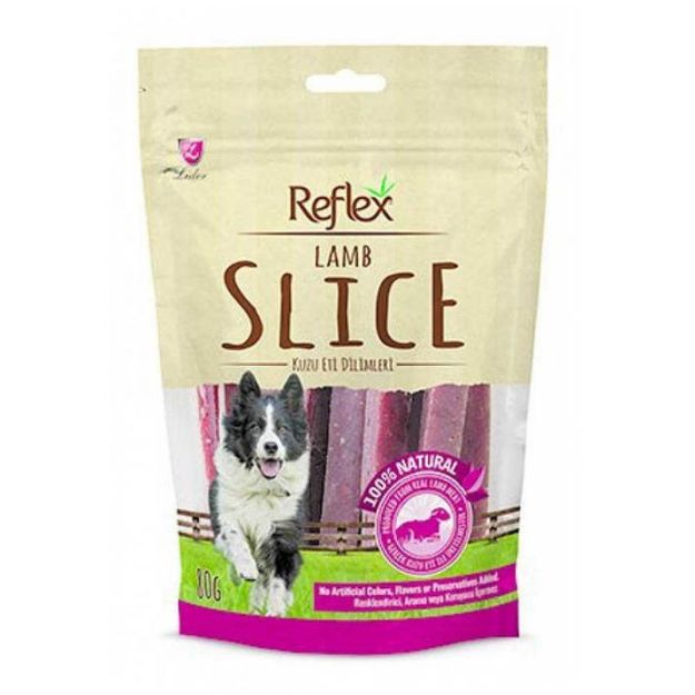 Picture of Reflex Kuzu Sandviç Çubuk Köpek Kurutulmuş Et Ödülü 80 gr