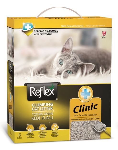 Picture of Reflex Klinik Özel Formüllü Topaklanan Kedi Kumu 6 Lt