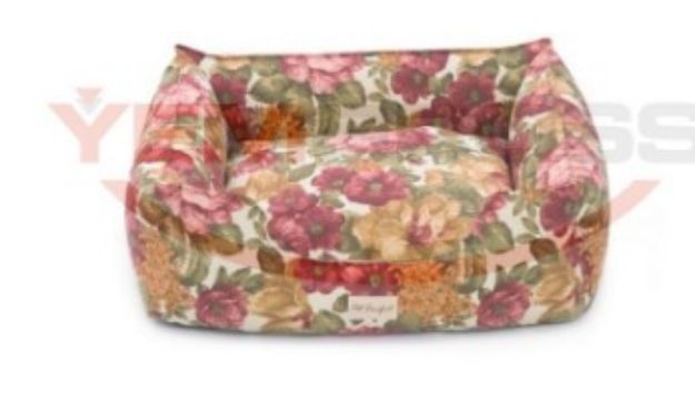 Picture of Pet Comfort Alpha Gül Desenli Köpek Yatağı M 80x65cm