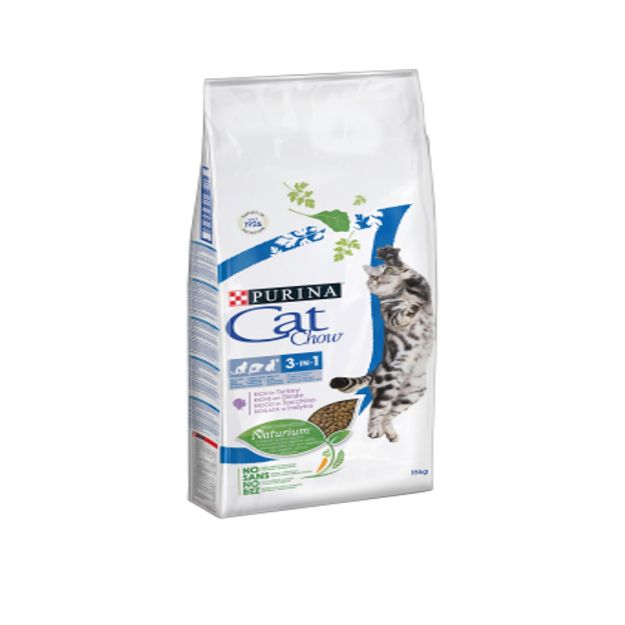 Picture of Cat Chow 3ü1 arada Yetişkin Hindili Kedi Maması 15 Kg