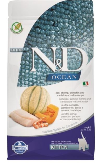 Picture of N&D Ocean Bk Morina Karides Kavun Kıtten 1,5kg
